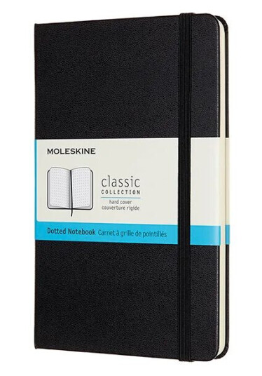 Moleskine Notatbok Hard M Prikker Black