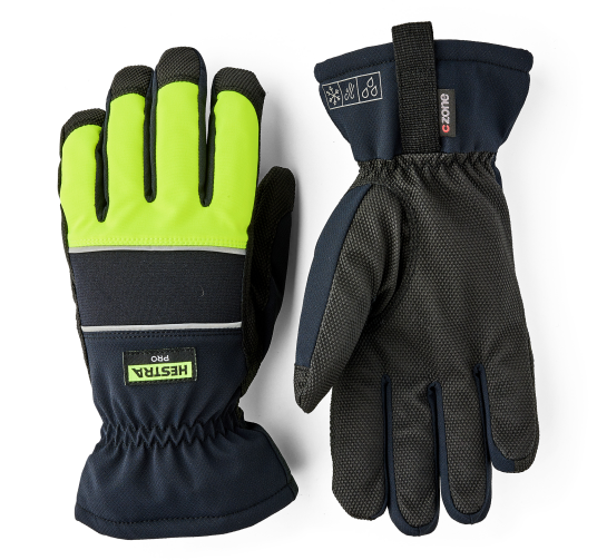 Hestrajob Alto Czone Glove Black/yellow High Viz 9