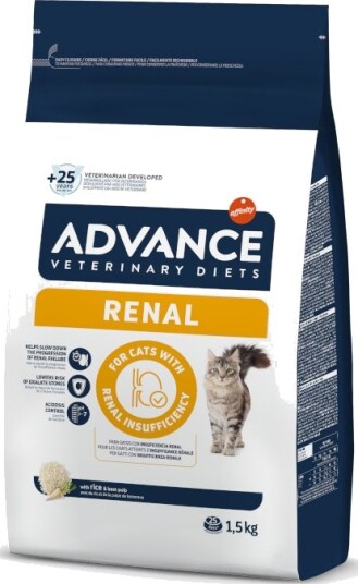 Affinity Advance Veterinary Diets Tørrfôr Veterinary Diets Renal Cat 2 X 1.5 kg Affinity Advance Veterinary Diets Tørrfôr Veterinary Diets Renal Cat 2 X 1.5 kg