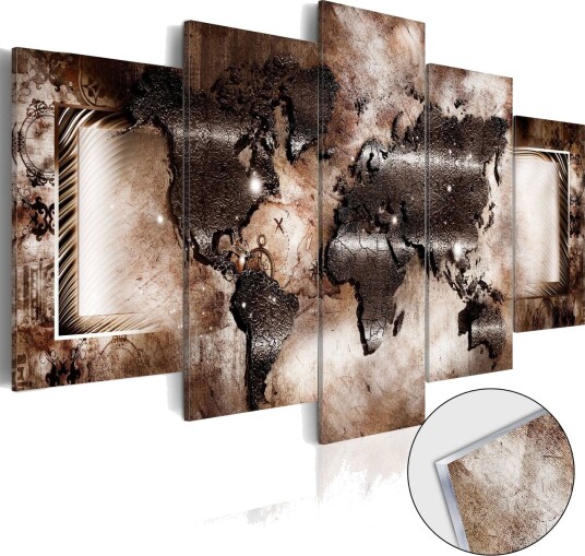 Bilde På Akryl Platinum Map 100x50 Artgeist sp. z o. o.