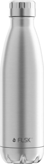 FLSK Drikkeflaske - 500ml - Rustfritt Stål/Sølv
