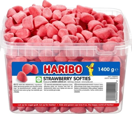 Haribo Strawberry Softies 1.4kg Haribo Strawberry Softies 1.4kg