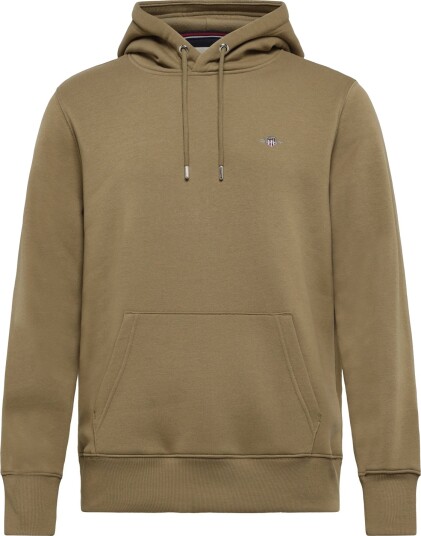 Gant Reg Shield Hoodie Khaki green XXXL