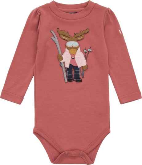 WoolLand Høvringen Body Baby Burned Rose 74 80