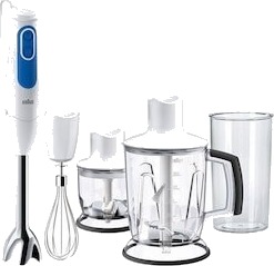 Braun Multiquick 3 Stavmikser 700 W Hvit med Avtagbar Fot