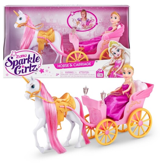 Zuru Sparkle Girlz Dukke Legesett med Karet 10,5" 3+år