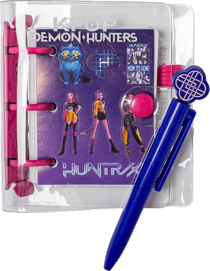 Demon Hunters Kpop Mini Notesbog Med Pen Purple One Size
