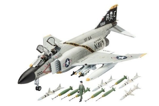 Revell F-4J Phantom II Modellfly Byggesett 1:72