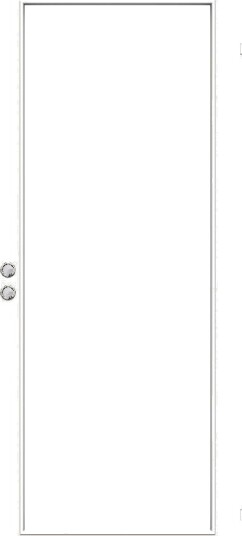 Swedoor Dørbl Sd Easy Gw1 8x21 Hvit Gl
