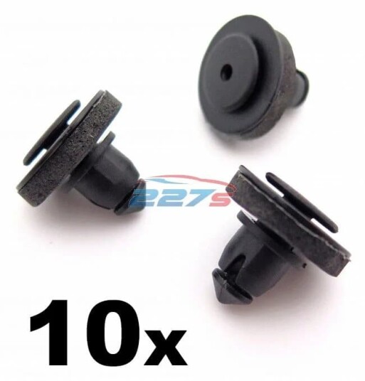 10x Volkswagen Transporter T5 Caddy Clips for Sliding Door Rail Cover 7H0843658A