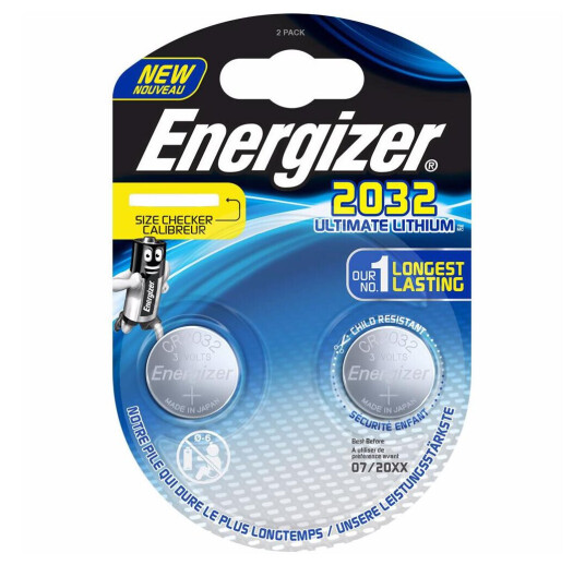 Energizer Ultimate Lithium CR2032 2-pakning Engangsbatteri 3V