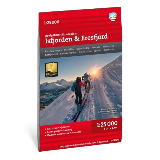 Calazo Høyfjellskart RomsdalenIsfjorden & Eresfjord 1:25 000 Calazo Høyfjellskart RomsdalenIsfjorden & Eresfjord 1:25 000