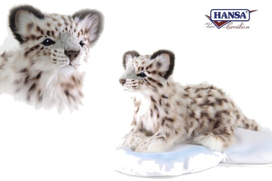 Hansa Creation | Snow Leopard Cub | Hvit/Grå | 34 cm