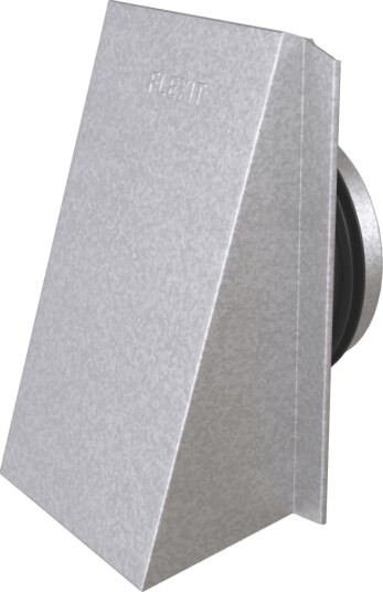 Flexit Kappe m/nippel Ø100 mm, 4X6", Stål