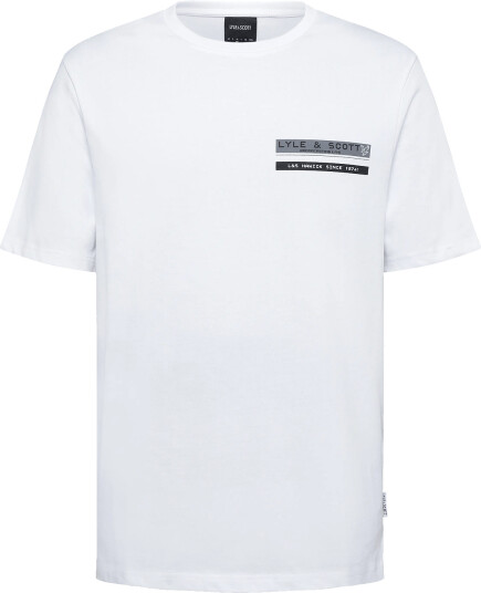Lyle & Scott Tv Pixel Graphic T Shirt White M
