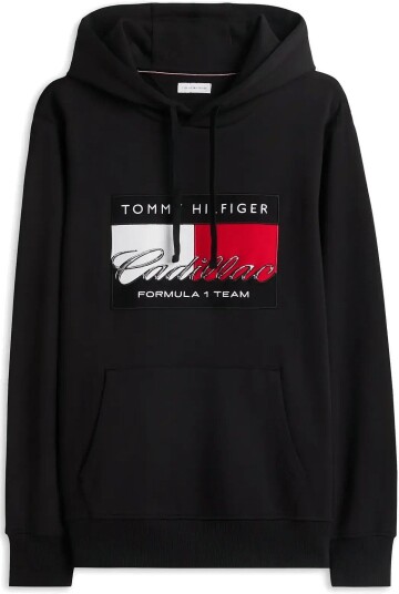 Tommy Hilfiger Th X Cf1 Graphic Flag Hoodie BLACK XL