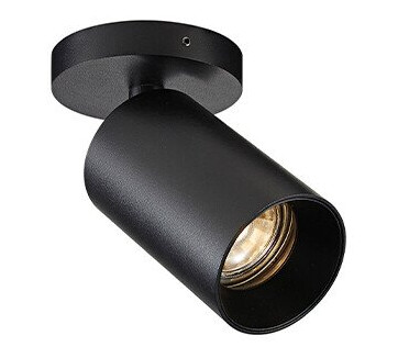 SpotOn Circle1 Taklampe w/Hole Black - Antidark SpotOn Circle1 Taklampe w/Hole Black - Antidark