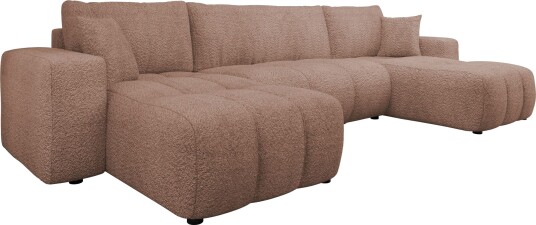 Flo Sovesofa med dobbel sjeselong 4 seter   Hvit