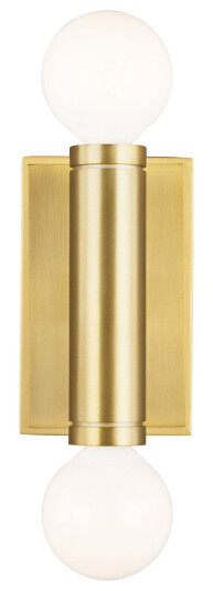 Beckham Modern vägglampa dubbel mässing Beckham Modern vägglampa dubbel mässing