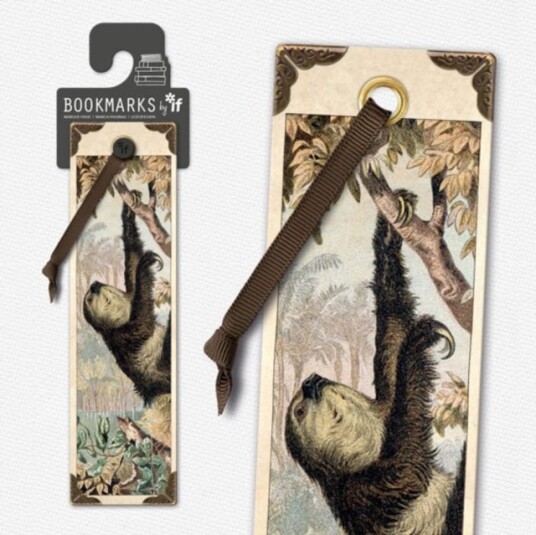 Vintage BookmarkSloth