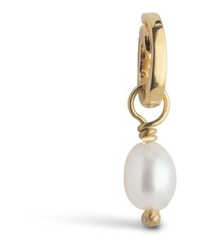 Enamel Copenhagen Finest Pearl Charm Forgylt Sølv Sterling 925