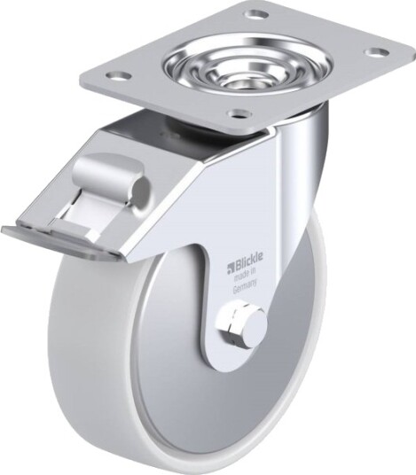 Styrhjul Med Brems Blickle 749574 Le-Po 160G-Fi-Fa Hjuldiameter 160 Mm Bæreevne Maks. 300 Kg (1 Stk.) Styrhjul Med Brems Blickle 749574 Le-Po 160G-Fi-Fa Hjuldiameter 160 Mm Bæreevne Maks. 300 Kg (1 Stk.)
