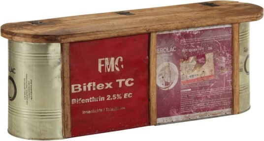 Oppbevaringsbenk/skjenk 120x30x40 cm gjenvunnet heltre 8721012188334