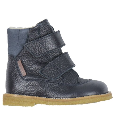 Angulus Navy/Blue Fog Tex-Støvler Med Borrelåslukning 30 Angulus Navy/Blue Fog Tex-Støvler Med Borrelåslukning 30