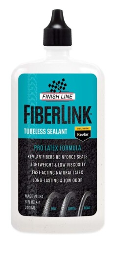 Finish Line Fiberlink tubeless sealant Pro Latex 240ml 8oz Finish Line Fiberlink tubeless sealant Pro Latex 240ml 8oz
