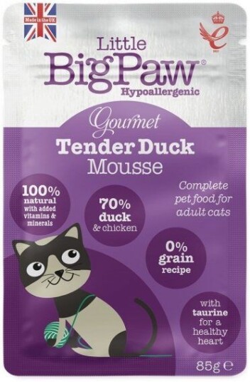 Little Bigpaw Gourmet Tender Duck Mousse 85 G Little Bigpaw Gourmet Tender Duck Mousse 85 G