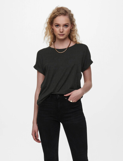 ONLY Onlmoster S/S O-Neck Top Noos Jrs - Black - L
