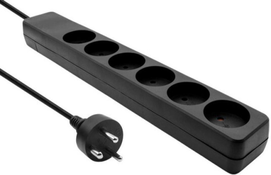 MICROCONNECT Danish Power Strip 6-way