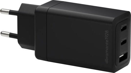 Dbramante It Eu-Lader: 2X Usb-C 70W + 1X Usb-A (Blk)