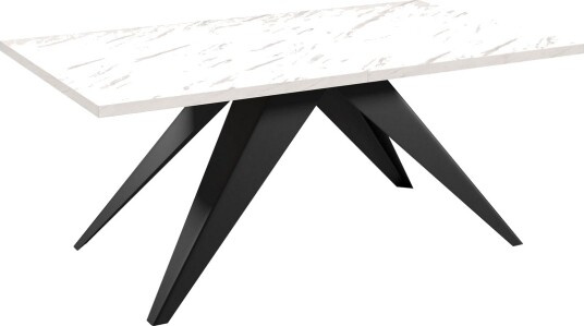 Vento Spisebord 240 cm - Svart/Hvit
