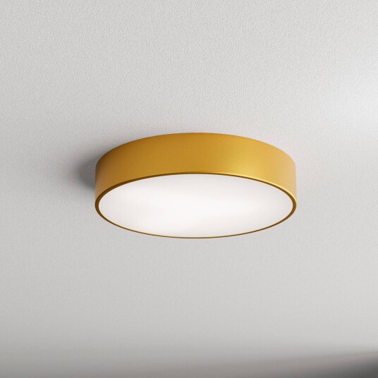 TEMAR LIGHTING Cleo 400 taklampe gull sensor IP54 Ø 40 cm metall