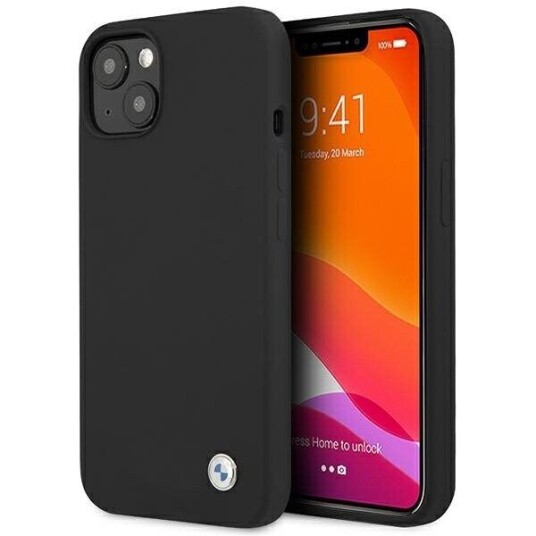 BMW Silikon Mobildeksel til iPhone 13 Mini - Svart