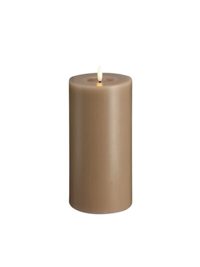 Moods & More LED pillar candle   Melted Sand   99x200 mm