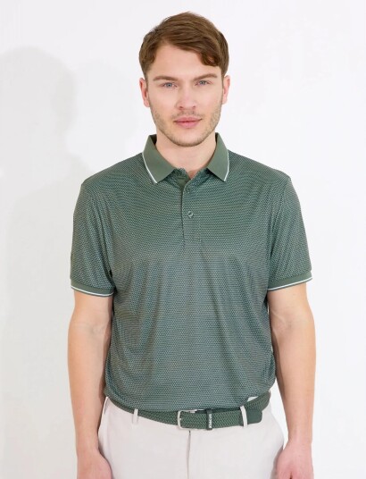 Abacus Mens Headfort Drycool Polo Khaki green XXL