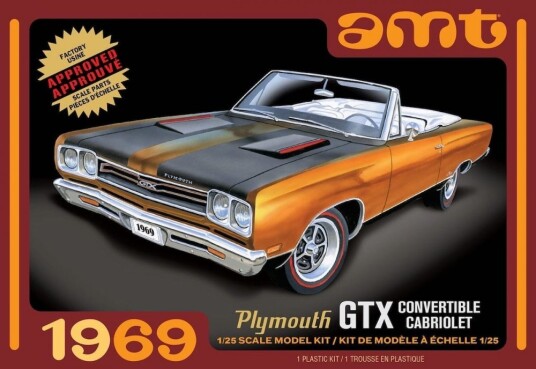 AMT 1/25 Plymouth GTX Convertible Cabriolet 1969