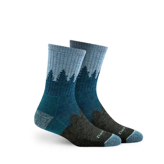 Darn Tough Women's Treeline Micro Crew Cushion S , Blue Darn Tough Women's Treeline Micro Crew Cushion S , Blue