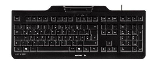 Cherry KC 1000 SC Standard Tastatur QWERTY Engelsk USB Svart Cherry KC 1000 SC Standard Tastatur QWERTY Engelsk USB Svart