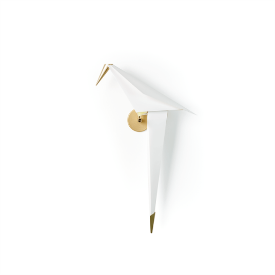 Moooi Perch Light Vegglampe Innebygget Messing/ Hvit Stor Moooi Perch Light Vegglampe Innebygget Messing/ Hvit Stor