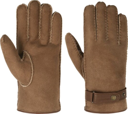 Stetson Men's Gloves Lambfur/Deerskin 9.5, Brown Stetson Men's Gloves Lambfur/Deerskin 9.5, Brown