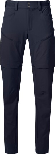 Bergans Women"s Convertible Zip-Off Softshell Pants Navy Blue 34