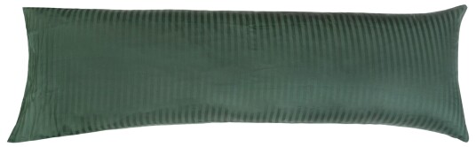 Borg Living Putetrekk - 50x150 cm - Stripet Mørk grønn - 100% Bomullssateng
