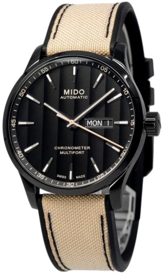 Mido Herreklokke M038.431.37.051.09 Multifort Sort/Gummi Ø42 mm