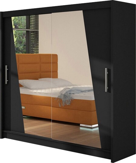 Garderobe Prag LED belysning Svart