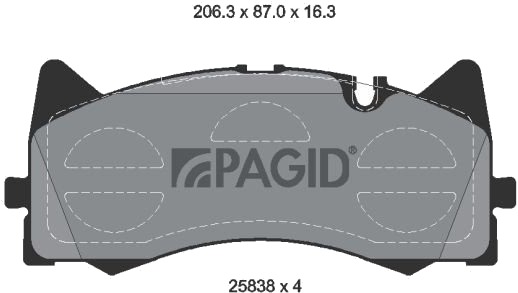 Bremseklosser PAGID T2527N