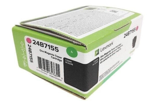 Lexmark 24B7155 toner cartridge Magenta 6.000 page - Laser toner Rød Lexmark 24B7155 toner cartridge Magenta 6.000 page - Laser toner Rød