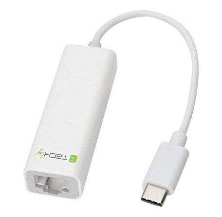 IC INTRACOM techly Converter Cable Adapter USB 3.1 Type CM to Gigabit Ethernet